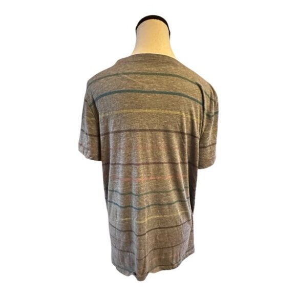 Women’s torrid 00 Grey Striped Vintage Triblend Crew Neck Short Sleeve Tee 12 - Picture 4 of 9